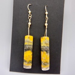 Bumblebee Jasper Earrings