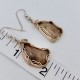 Wire-wrapped Petoskey Stone Earrings