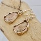 Wire-wrapped Petoskey Stone Earrings