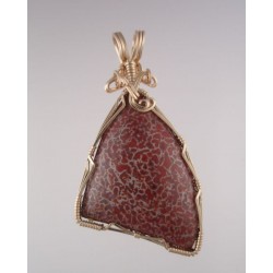 Vampire's Enchantment Red Dinosaur Bone Pendant