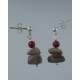 Petoskey and Red Jasper Earrings