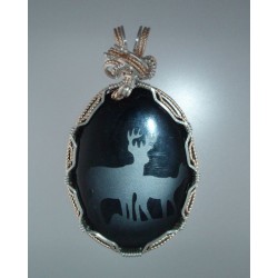 Dear Deer Onyx Pendant