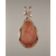 Peach Empress Druzy Pendant