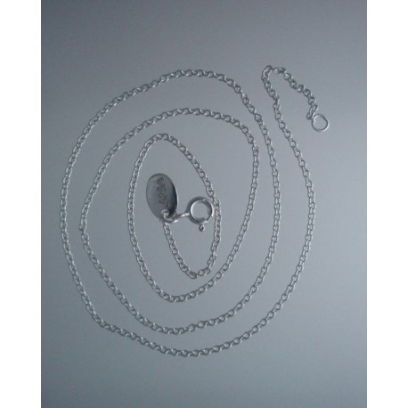 18 inch Argentium Silver Cable Jewelry Chain