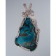 Sunshine Blue Chrysocolla Pendant