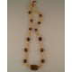 Tiger Eye and Golden Jade Necklace