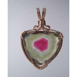 Watermelon Warmer Tourmaline Pendant