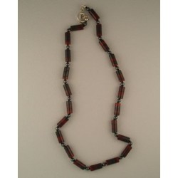 Jasperlite Cylinder Necklace