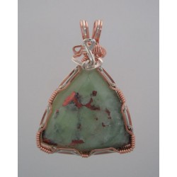 Copper Islands Prehnite Pendant