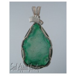 Crystal Moss Druzy Quartz Pendant