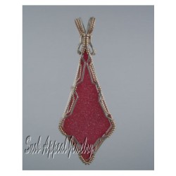 Crystal Lips Pink Druzy Quartz Pendant