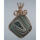 Metallically Superb Fordite Pendant